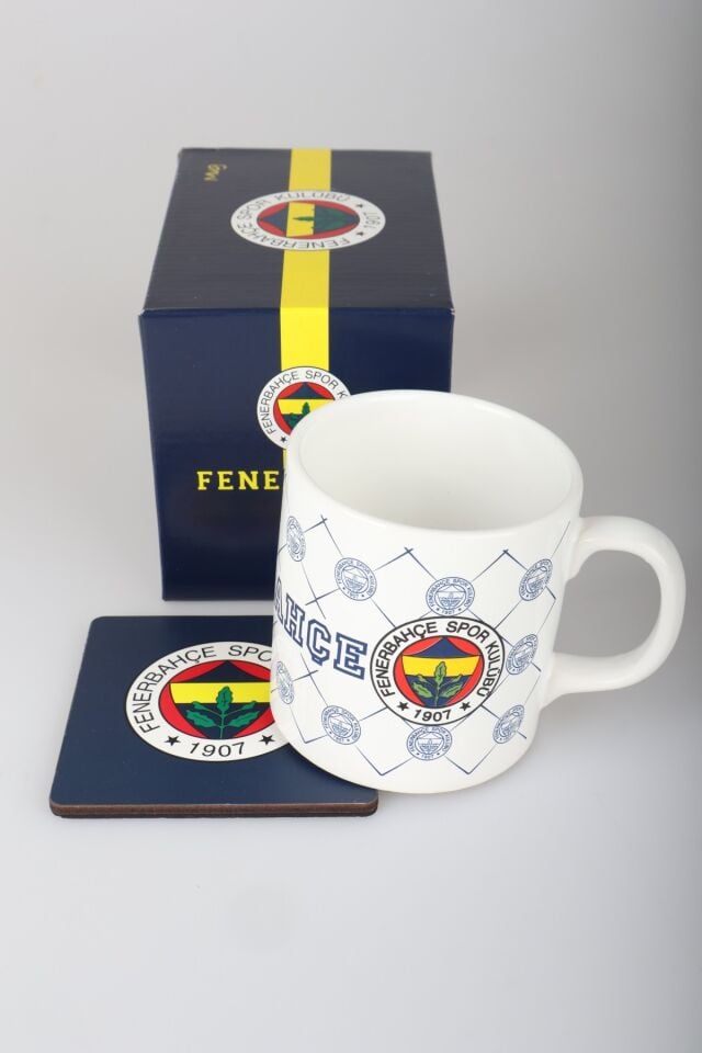 Lisanslı Fenerbahçe Kupa ve Bardak Altlığı Seti