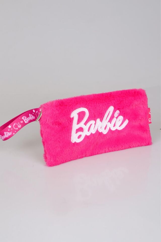 DEKOMUS İLE YENİ SEZON LİSANSLI BARBIE BASIC PELUŞ EL ÇANTASI/MAKYAJ ÇANTASI/KALEM ÇANTASI