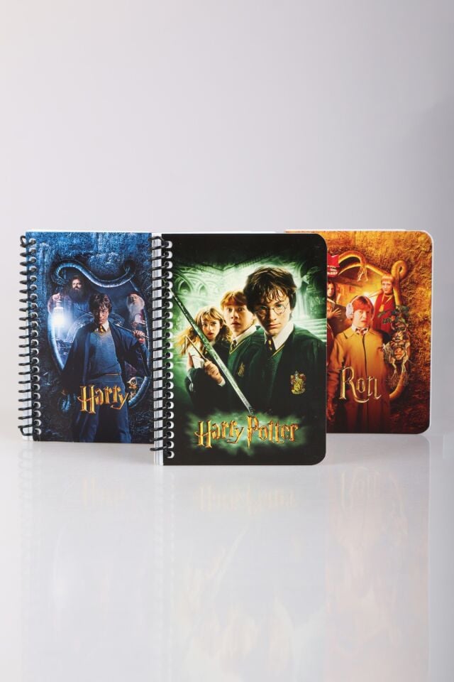 DEKOMUS İLE LİSANSLI HARRY POTTER SPIRALLI A6 ÇİZGİLİ NOT DEFTERİ / BLOKNOT