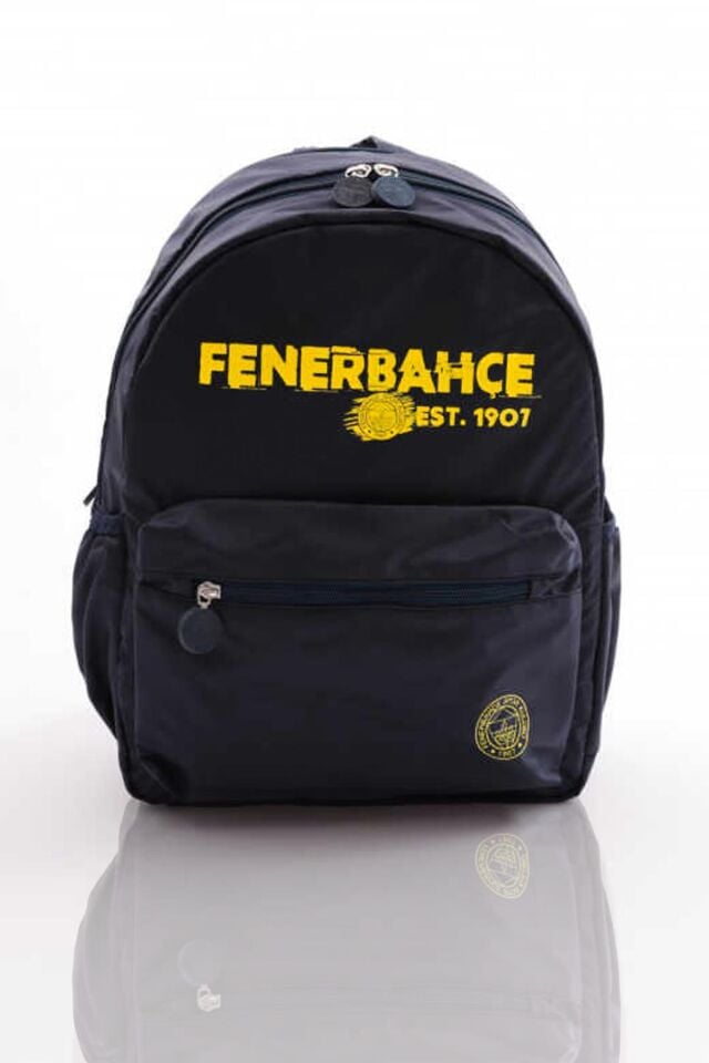 DEKOMUS İLE YENİ SEZON LİSANSLI FENERBAHÇE BÜYÜK BOY OKUL ÇANTASI SARI LACİVERT