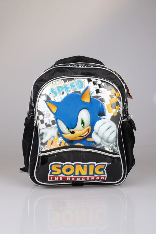 DEKOMUS İLE YENİ SEZON LİSANSLI SONIC ÖZEL KOLEKSİYON BÜYÜK BOY OKUL ÇANTASI