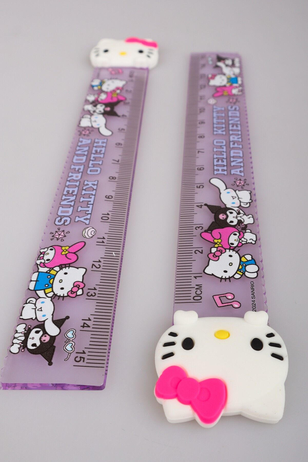 ''DEKOMUS ISLAK MENDİL HEDİYELİ'' HELLO KITTY ''TEKLİ'' CETVEL 15 CM