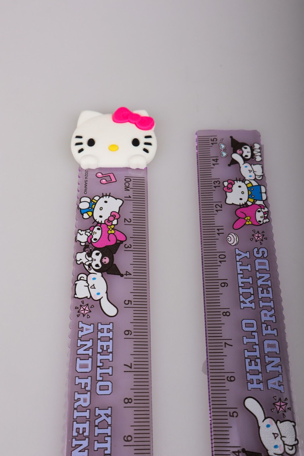 ''DEKOMUS ISLAK MENDİL HEDİYELİ'' HELLO KITTY ''TEKLİ'' CETVEL 15 CM
