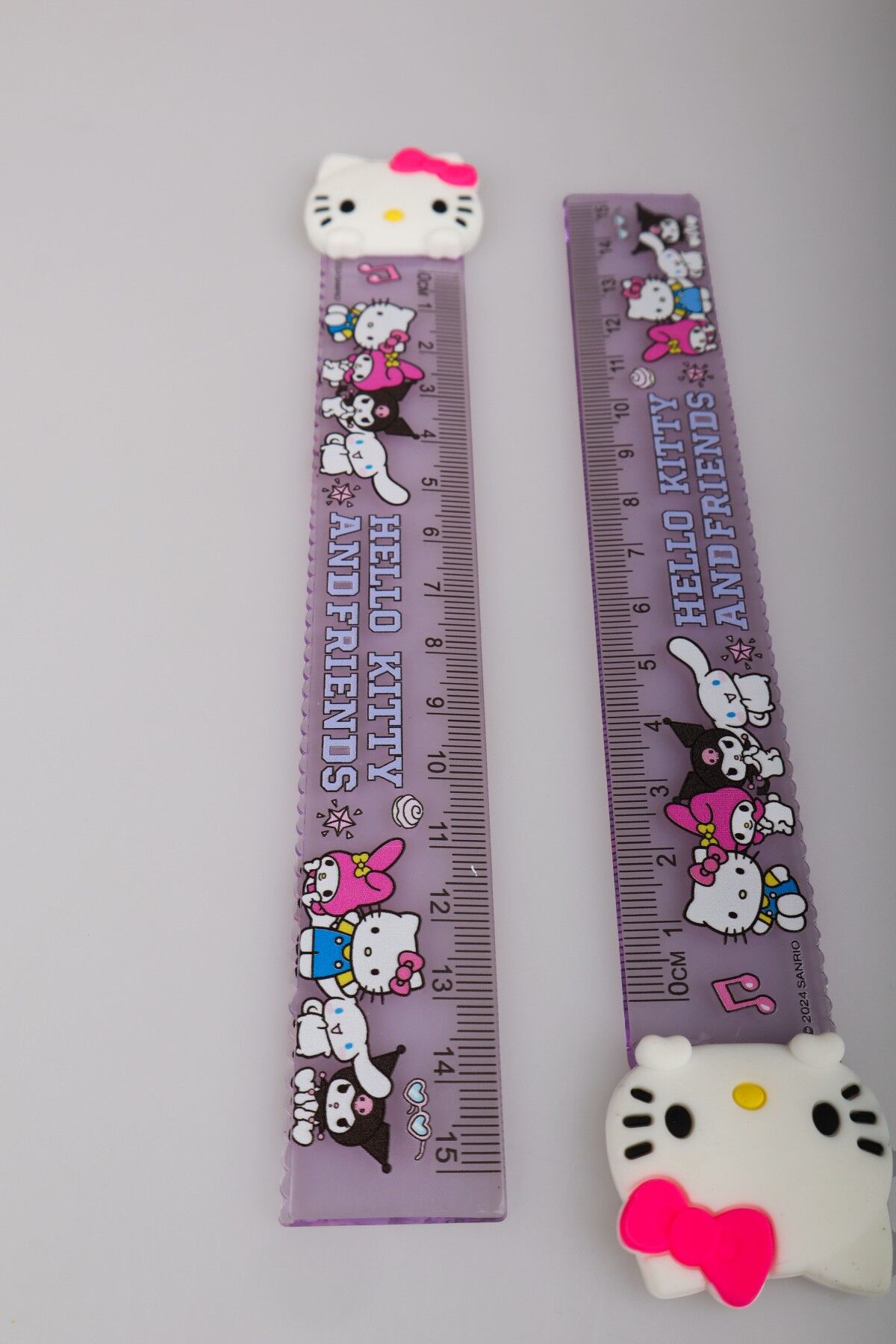 ''DEKOMUS ISLAK MENDİL HEDİYELİ'' HELLO KITTY ''TEKLİ'' CETVEL 15 CM