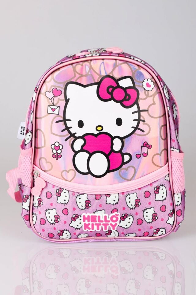YENİ SEZON LİSANSLI HELLO KITTY TEK BÖLMELİ KÜÇÜK BOY 32 CM ANAOKUL ÇANTASI