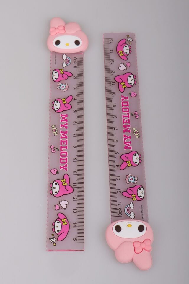 ''DEKOMUS ISLAK MENDİL HEDİYELİ'' LİSANSLI MY MELODY ''TEKLİ'' CETVEL 15 CM