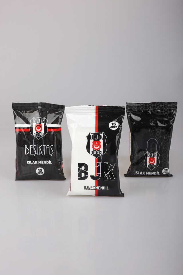 LİSANSLI BEŞİKTAŞ ''TEKLİ'' ISLAK MENDİL 15 YAPRAK