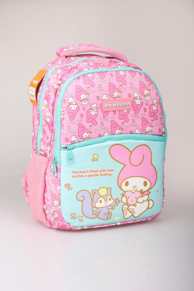 DEKOMUS ''ISLAK MENDİL HEDİYELİ'' YENİ SEZON LİSANSLI MY MELODY ''MELOPINK KOLEKSİYONU'' İLKOKUL ÇANTASI
