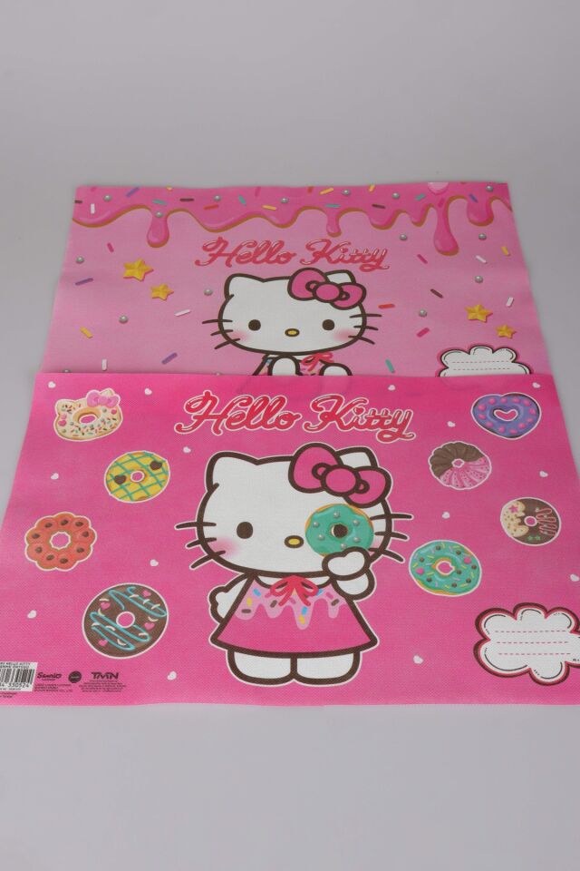 x Dekomus Lisanslı Hello Kitty 2 Adet Beslenme Örtüsü