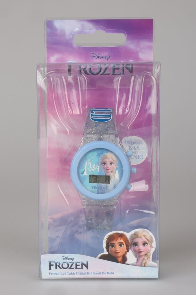 x Dekomus Lisanslı Elsa Frozen Magic Spark Collection Led Işıklı Saat