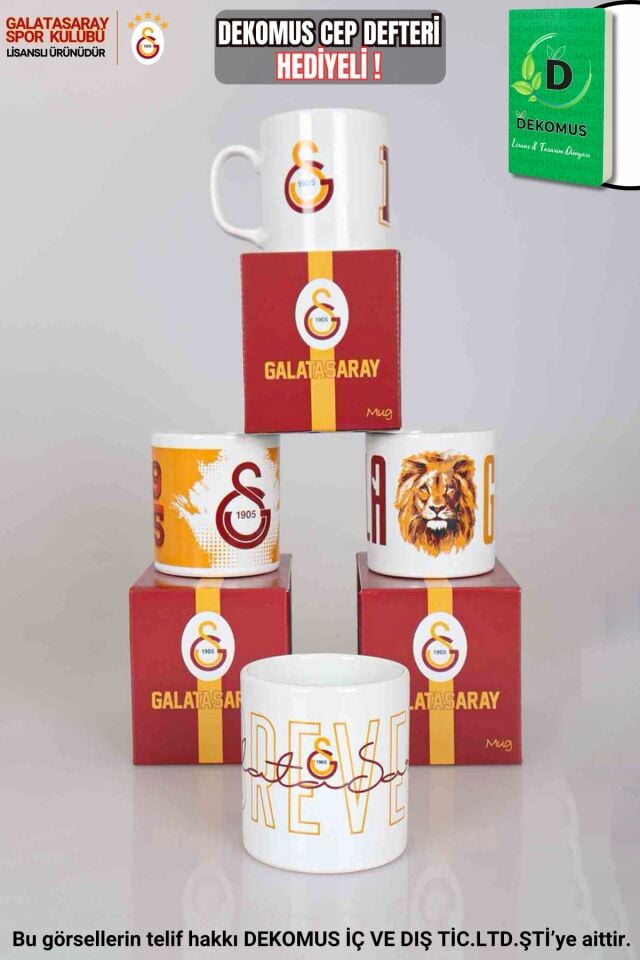 ''DEKOMUS CEP DEFTERİ HEDİYELİ'' YENİ SEZON TEKLİ LİSANSLI GALATASARAY KUPA