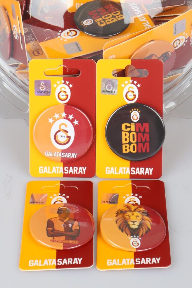 x Dekomus Lisanslı Galatasaray 2 Adet Rozet Seti