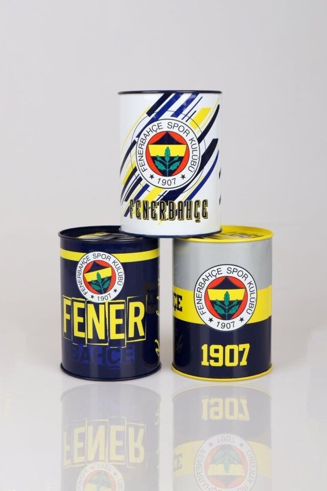 ''DEKOMUS CEP DEFTERİ HEDİYELİ''  YENİ SEZON LİSANSLI FENERBAHÇE METAL KUMBARA