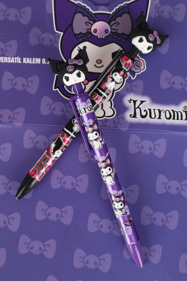 DEKOMUS İLE YENİ SEZON LİSANSLI KUROMI YÜZ FİGÜRLÜ VERSATİL UÇLU KALEM 0.7 MM
