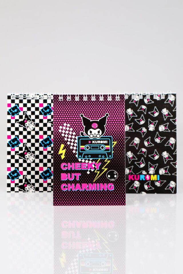 DEKOMUS İLE YENİ SEZON LİSANSLI KUROMI ''TEKLİ'' SPIRALLI A7 NOT DEFTERİ 32 YAPRAK