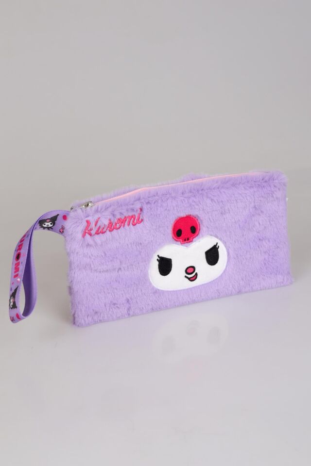 DEKOMUS İLE YENİ SEZON LİSANSLI KUROMI BASIC PELUŞ EL ÇANTASI/MAKYAJ ÇANTASI/KALEM ÇANTASI