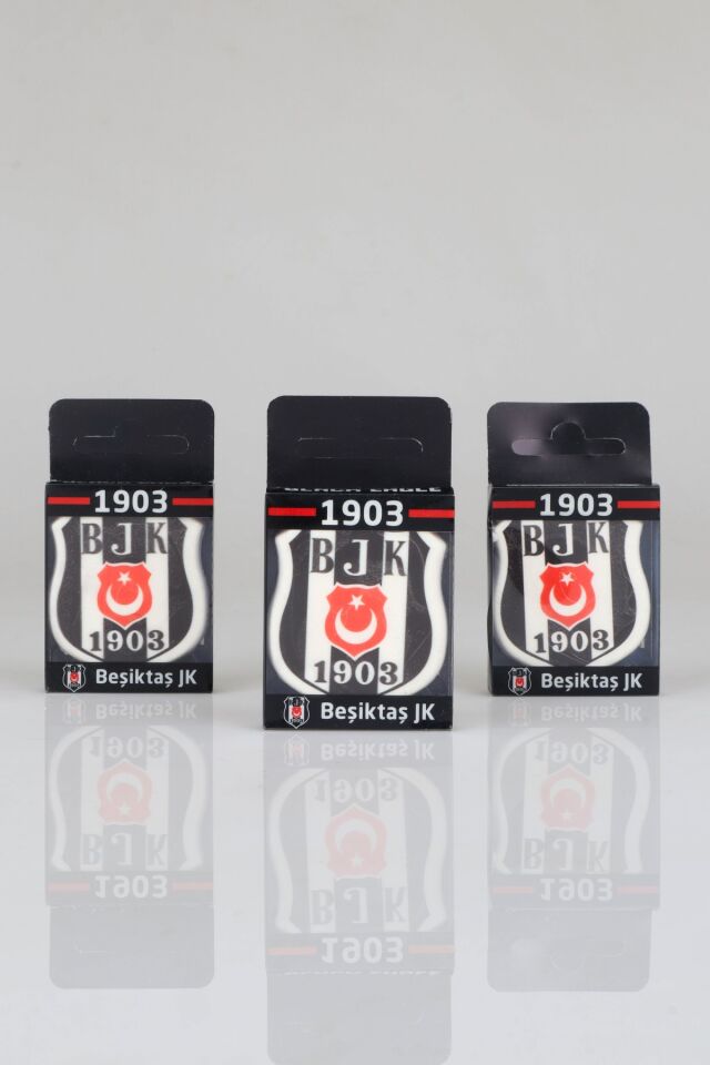 DEKOMUS İLE LİSANSLI BEŞİKTAŞ ''3 ADET'' ŞEKİLLİ SİLGİ
