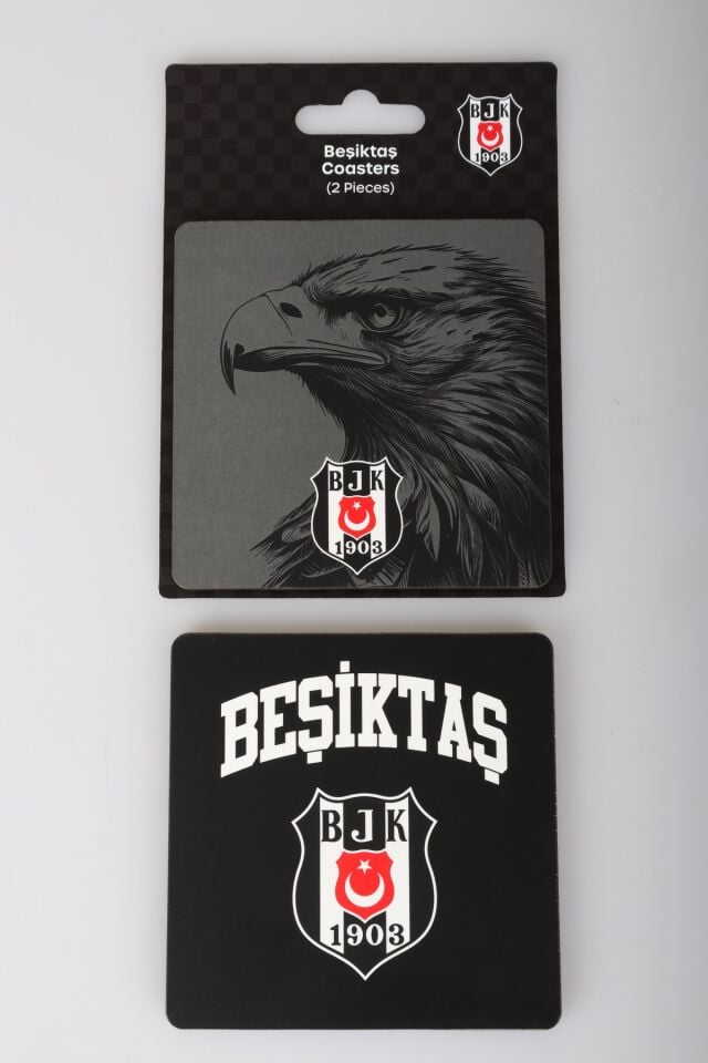 x Dekomus Lisanslı Beşiktaş 2 Adet Bardak Altlığı