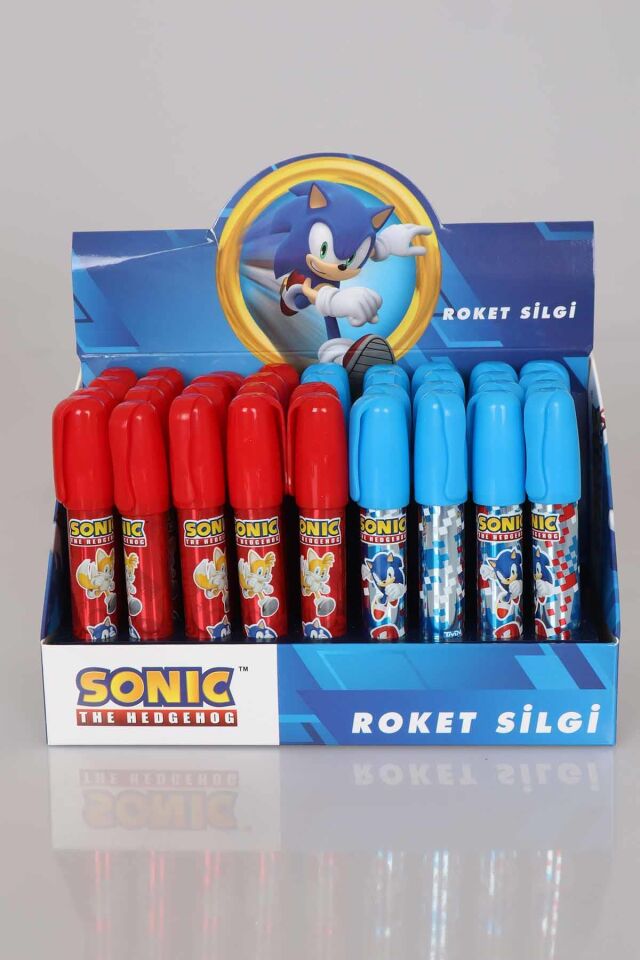 LİSANSLI SONIC MEKANİK ROKET SİLGİ
