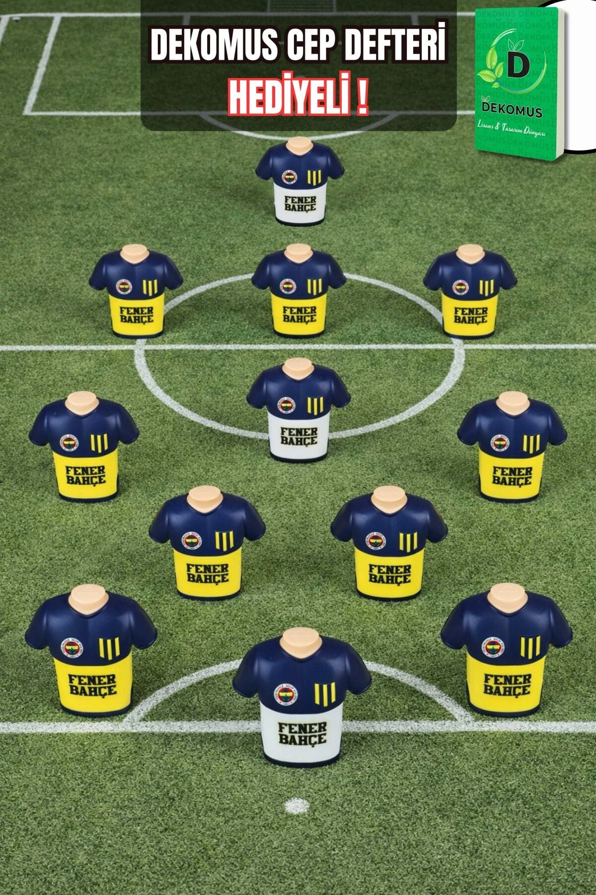 LİSANSLI FENERBAHÇE SİLGİLİ FORMA TASARIMLI KALEMTRAŞ ''TEK ADET'' DEKOMUS CEP DEFTERİ HEDİYELİ
