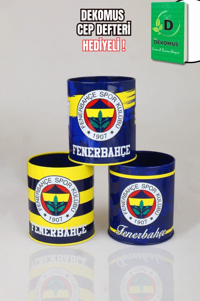 LİSANSLI FENERBAHÇE TEKLİ METAL KALEMLİK ''TEK ADET'' DEKOMUS CEP DEFTERİ HEDİYELİ