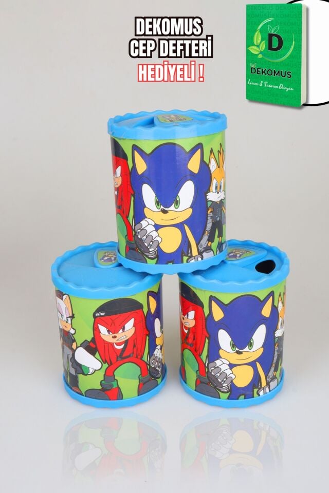 DEKOMUS CEP DEFTERİ HEDİYELİ LİSANSLI SONIC ''TEK ADET'' KUMBARA