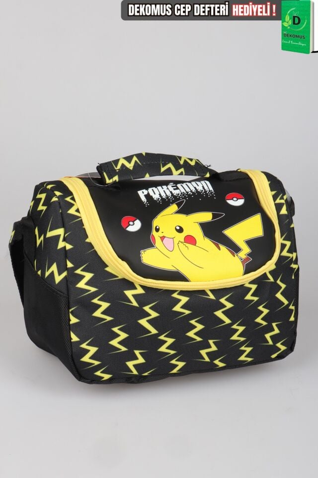 Lisanslı Pokemon Electric Shadow Collection Termoslu Beslenme Çantası Dekomus Cep Defteri Hediyeli