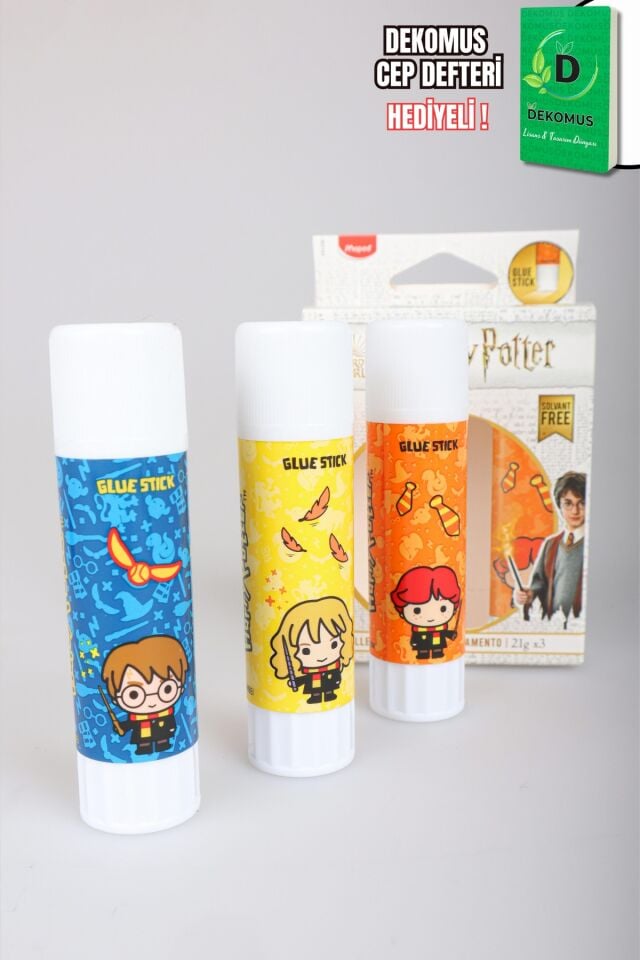 x Dekomus ''Wizard Icons Collection'' Harry Potter Lisanslı 3'lü Stick Yapıştırıcı
