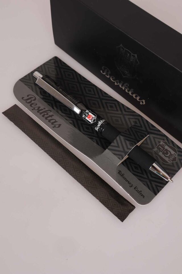 ''DEKOMUS CEP DEFTERİ HEDİYELİ'' LİSANSLI BEŞİKTAŞ HYBRID INK MEKANİK TÜKENMEZ KALEM