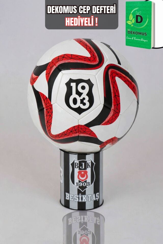 ''DEKOMUS CEP DEFTERİ HEDİYELİ'' LİSANSLI BEŞİKTAŞ WAVE FUTBOL TOPU NO:5