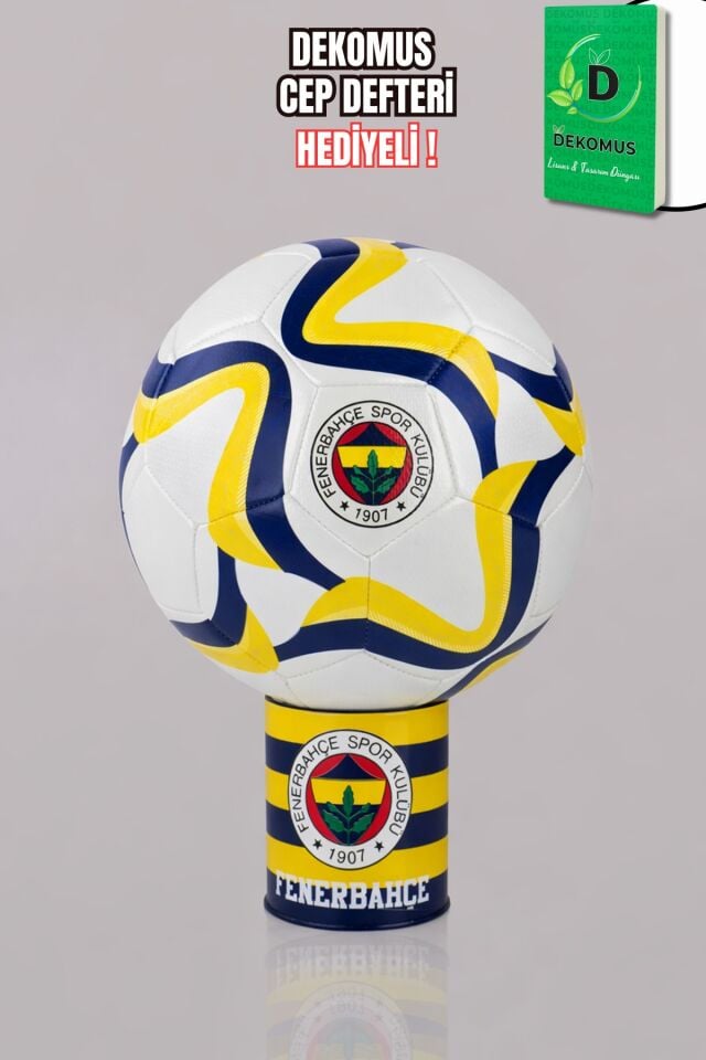 ''DEKOMUS CEP DEFTERİ HEDİYELİ'' LİSANSLI FENERBAHÇE WAVE FUTBOL TOPU NO:5