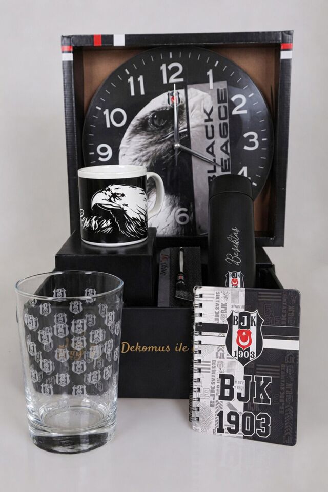 LİSANSLI BEŞİKTAŞ ''PREMIUM FULL + FULL SET'' DUVAR SAATİ İLE