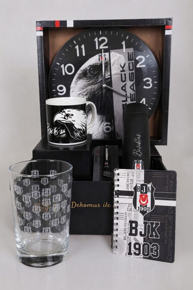 LİSANSLI BEŞİKTAŞ ''PREMIUM FULL + FULL SET'' DUVAR SAATİ İLE
