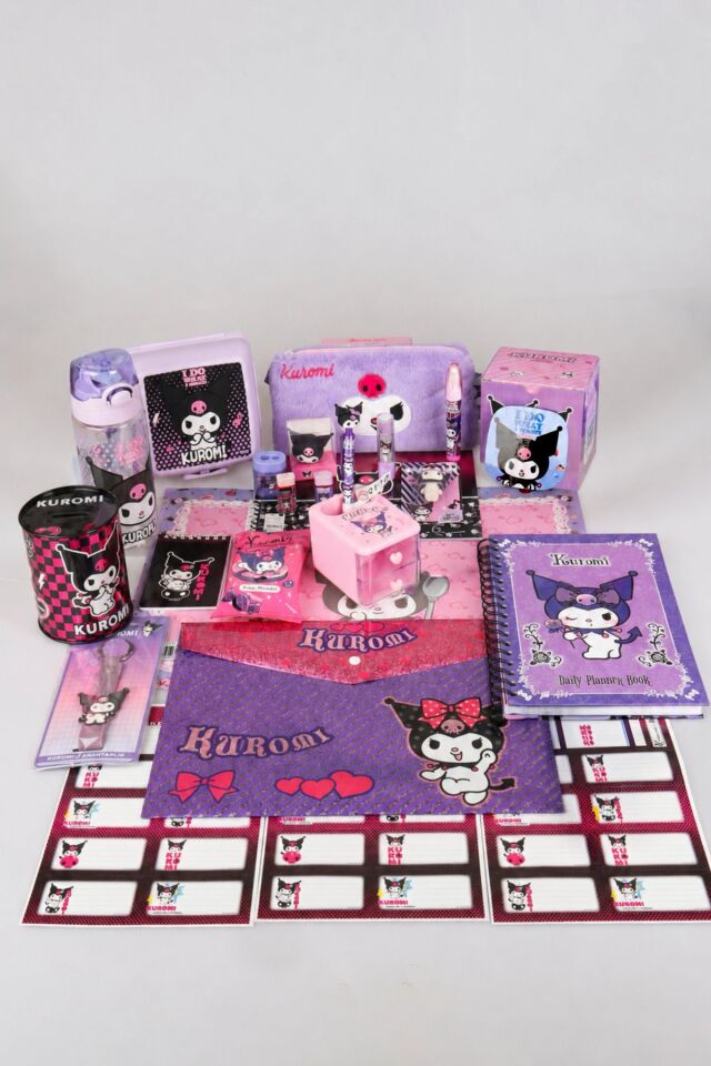 DEKOMUS İLE YENİ SEZON LİSANSLI KUROMI ''MAGICAL BUDDY'' 27 PARÇA PREMIUM FULL+FULL KIRTASİYE SETİ