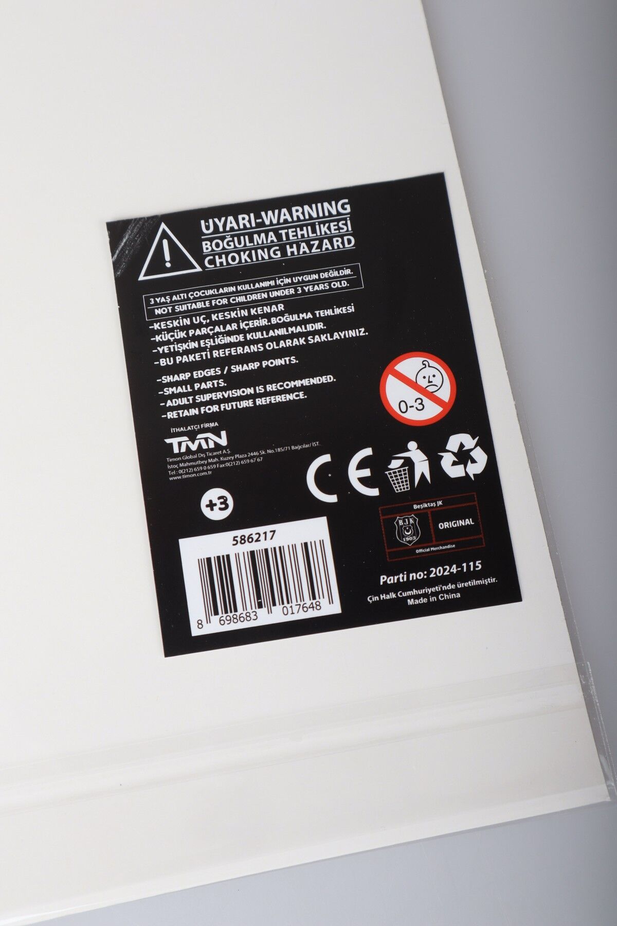 LİSANSLI BEŞİKTAŞ 3D ŞEKİLLİ ETİKET/STICKER