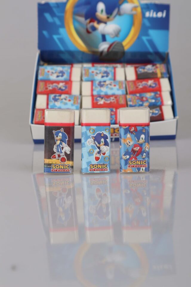 LİSANSLI SONIC ŞEKİLLİ 2 ADET SİLGİ