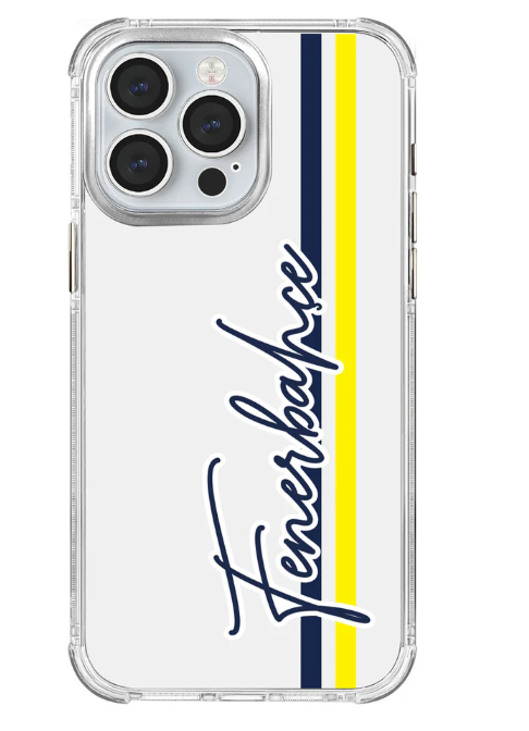 x Dekomus Lisanslı Fenerbahçe Iphone 15 Pro Max El Yazılı Sarı Lacivert Şeffaf Telefon Kılıfı ''Dekomus Cep Defteri Hediyeli''