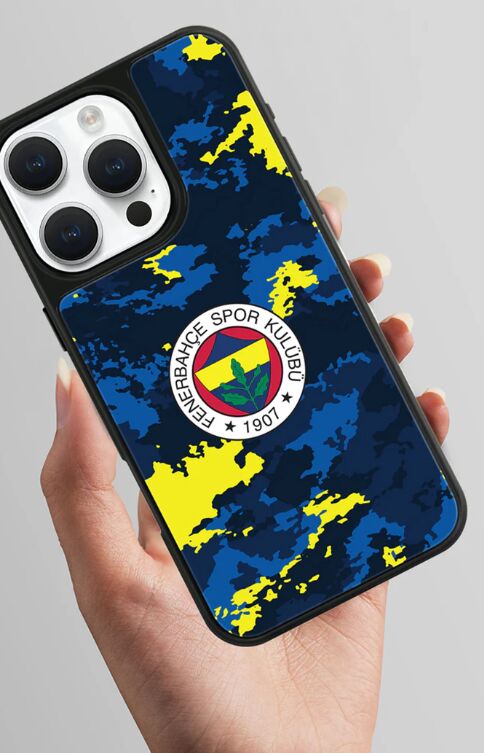 Lisanslı Fenerbahçe Iphone 15 Pro Max Army Premium Telefon Kılıfı ''Dekomus Cep Defteri Hediyeli''