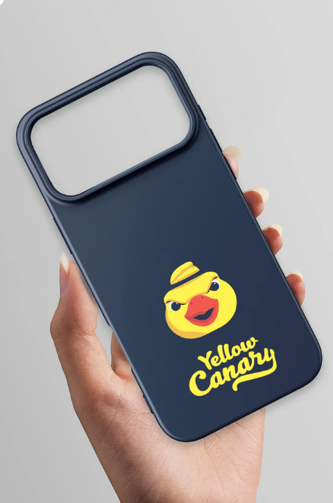 x Dekomus Lisanslı Fenerbahçe Iphone 17 Pro Max Yellow Canary Lacivert Silikon Telefon Kılıfı ''Dekomus Cep Defteri Hediyeli''