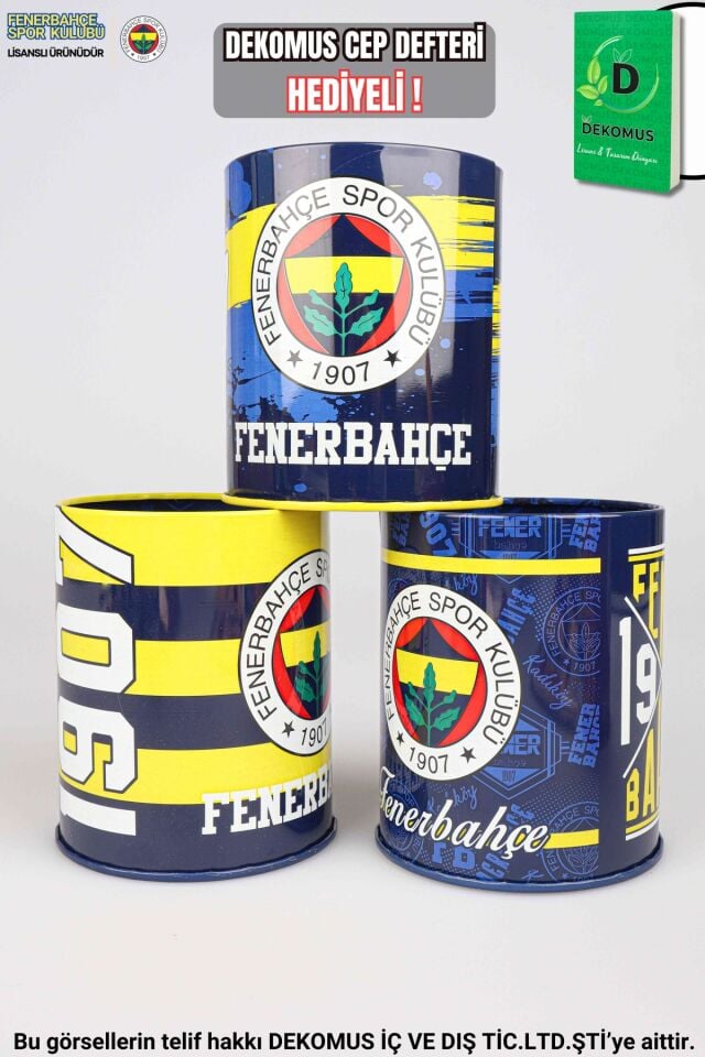 ''DEKOMUS CEP DEFTERİ HEDİYELİ'' LİSANSLI FENERBAHÇE TEKLİ METAL KALEMLİK