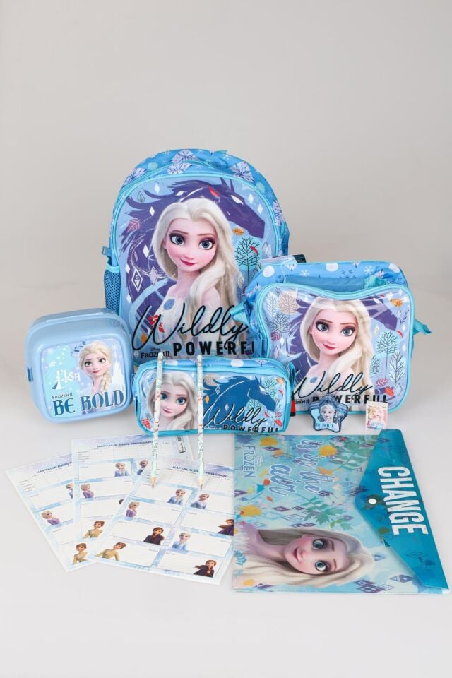 TEK BÖLMELİ KÜÇÜK BOY 32 CM ANAOKUL,KALEM VE BESLENME ÇANTASI,BESLENME KUTUSU İLE KIRTASİYE OKUL SETİ