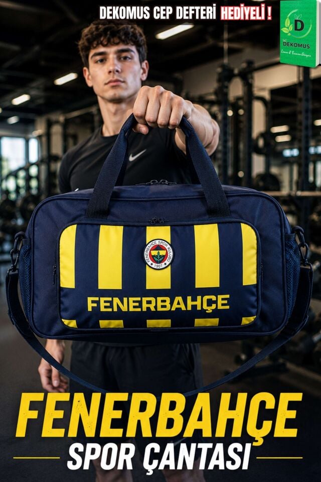 x Dekomus Lisanslı Fenerbahçe 2 Bölmeli Spor Çantası