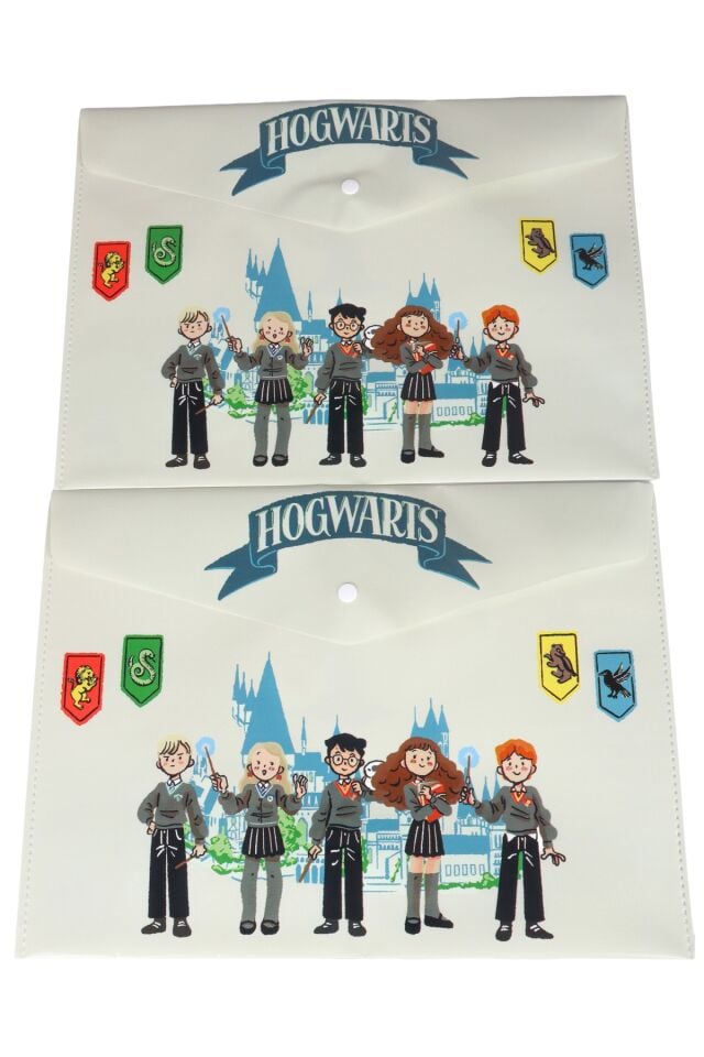 Harry Potter Lisanslı 2 Adet Çıtçıt Dosya ve Dekomus Cep Defteri Seti