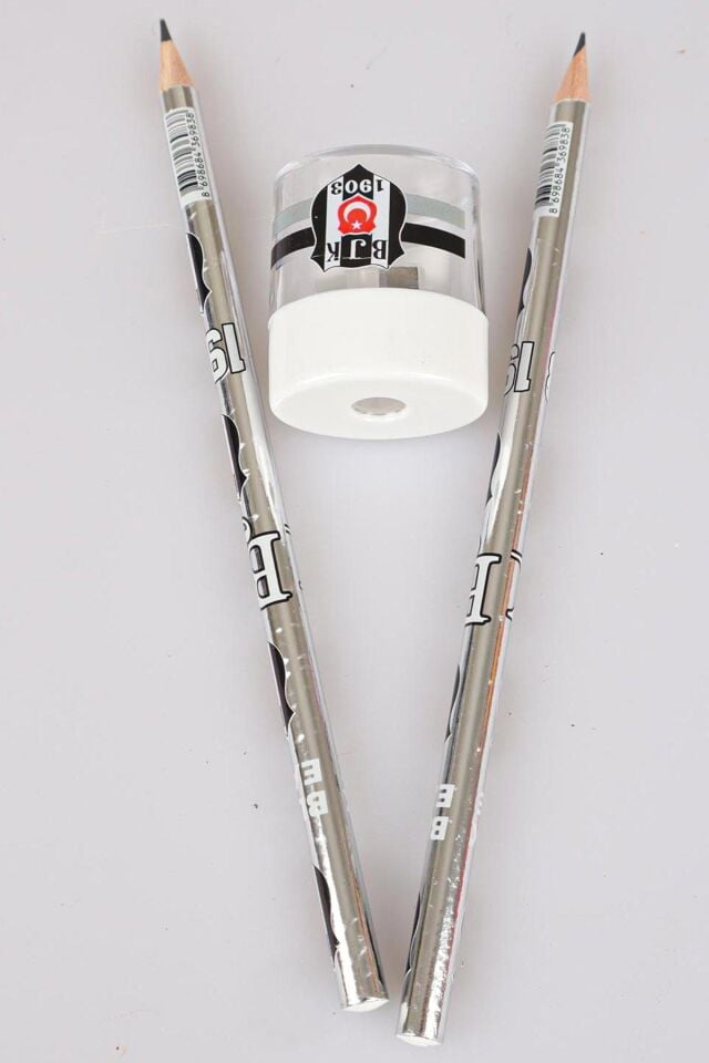 LİSANSLI BEŞİKTAŞ 2'Lİ KURŞUN KALEM VE KALEMTRAŞ SETİ