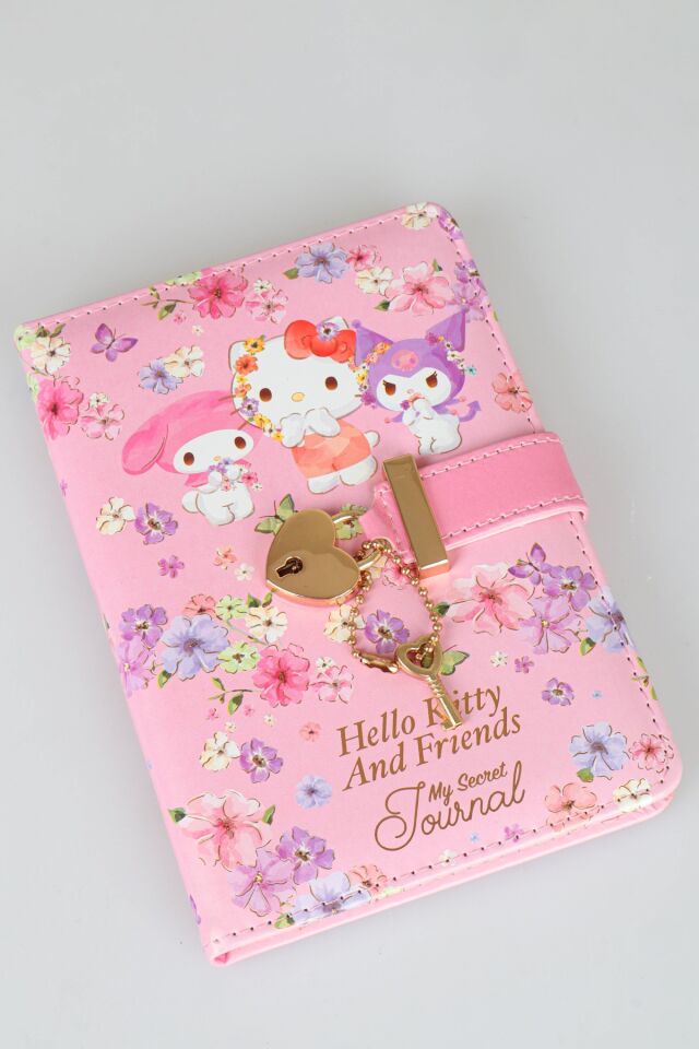 x Dekomus Lisanslı Hello Kitty & Friends Secret Garden Edition Kilitli Hatıra Defteri / Günlük