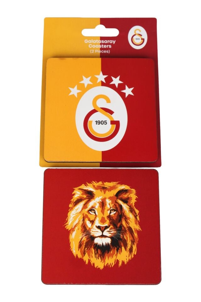 Lisanslı Galatasaray 2 Adet Bardak Altlığı Dekomus Cep Defteri Hediyeli
