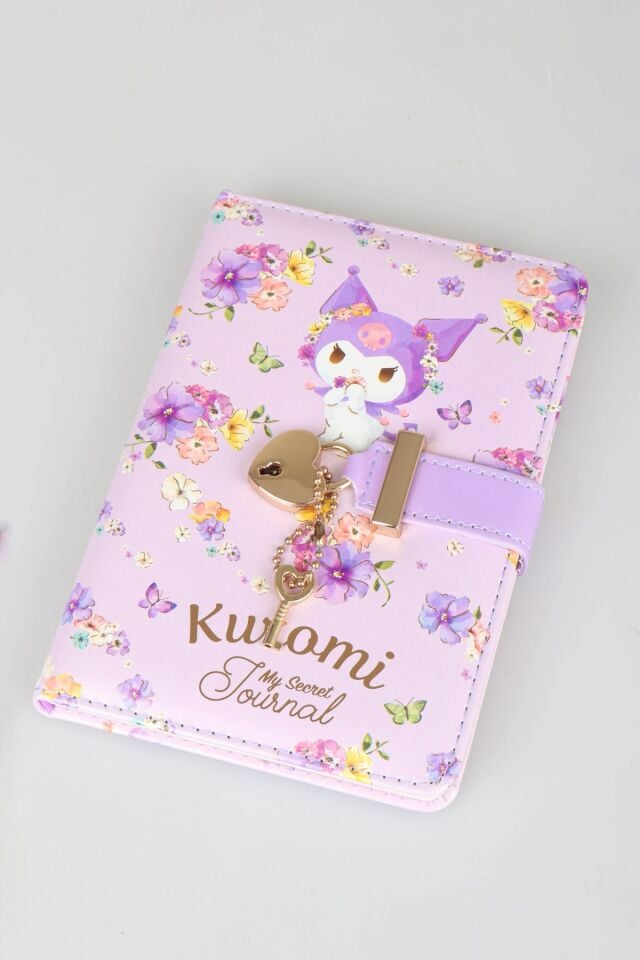 x Dekomus Lisanslı Kuromi Secret Garden Edition Kilitli Hatıra Defteri / Günlük