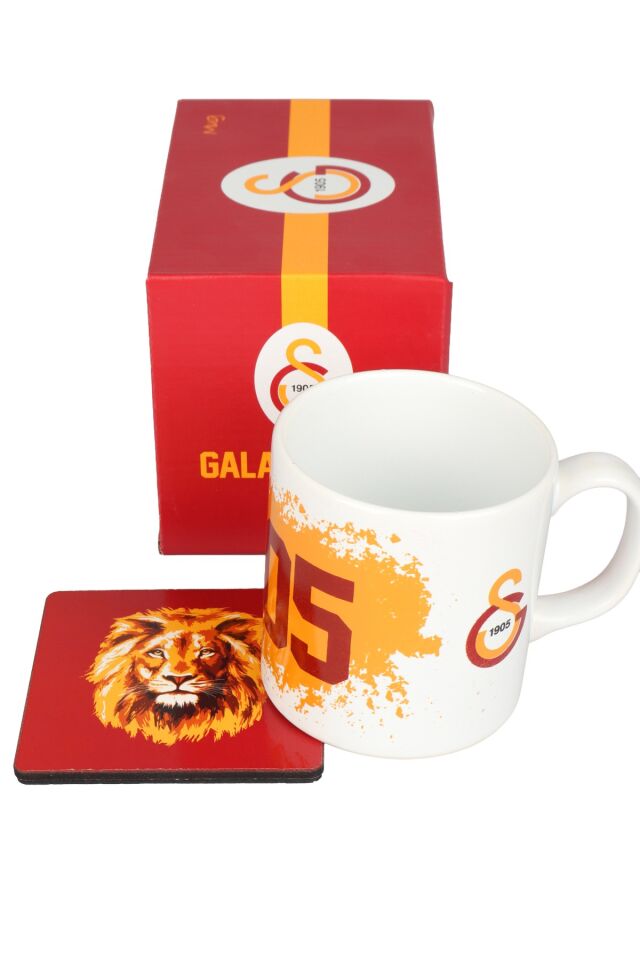 Lisanslı Galatasaray Kupa ve Bardak Altlığı Seti Dekomus Cep Defteri Hediyeli