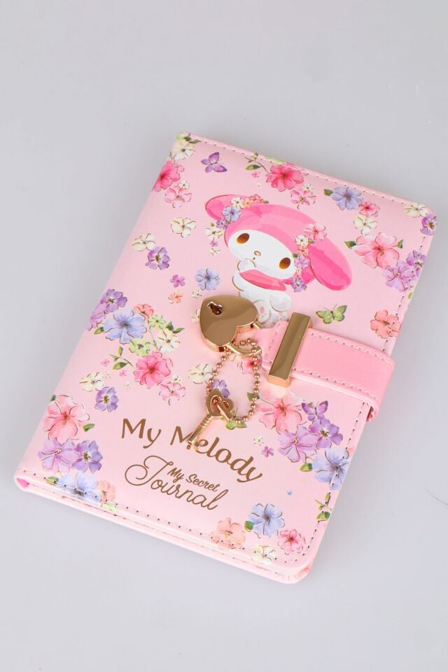 x Dekomus Lisanslı My Melody Secret Garden Edition Kilitli Hatıra Defteri / Günlük