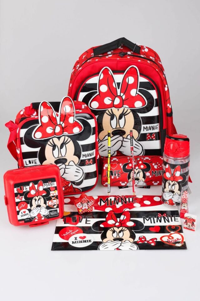 DEKOMUS LİSANSLI OKUL,BESLENME VE KALEM ÇANTASI İLE MATARA,BESLENME KABI,2 ADET SİLGİLİ KURŞUN KALEM,KALEMTRAŞ SETİ